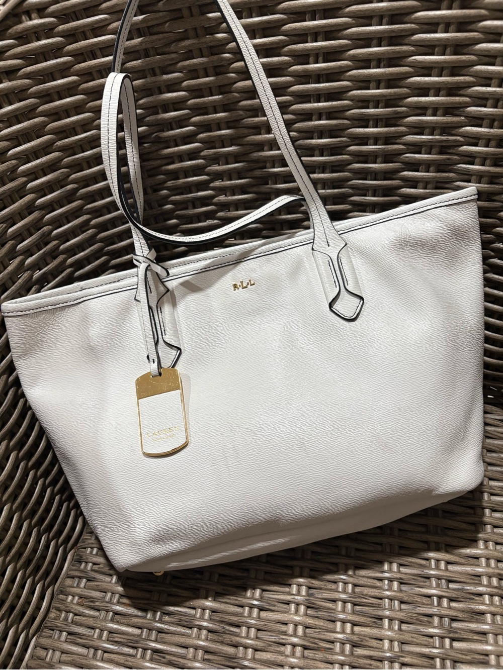Ralph Lauren Tote with Gold Hardware
